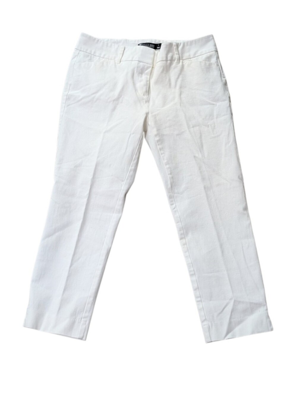 NY & Co 7th Ave Women's White Slim Fit